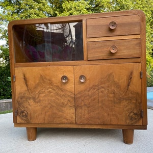 Vintage Sideboard / Cabinet Art Deco sideboard / 1950s / art deco furniture / antique furniture / vintage furniture / mid century sideboard image 7