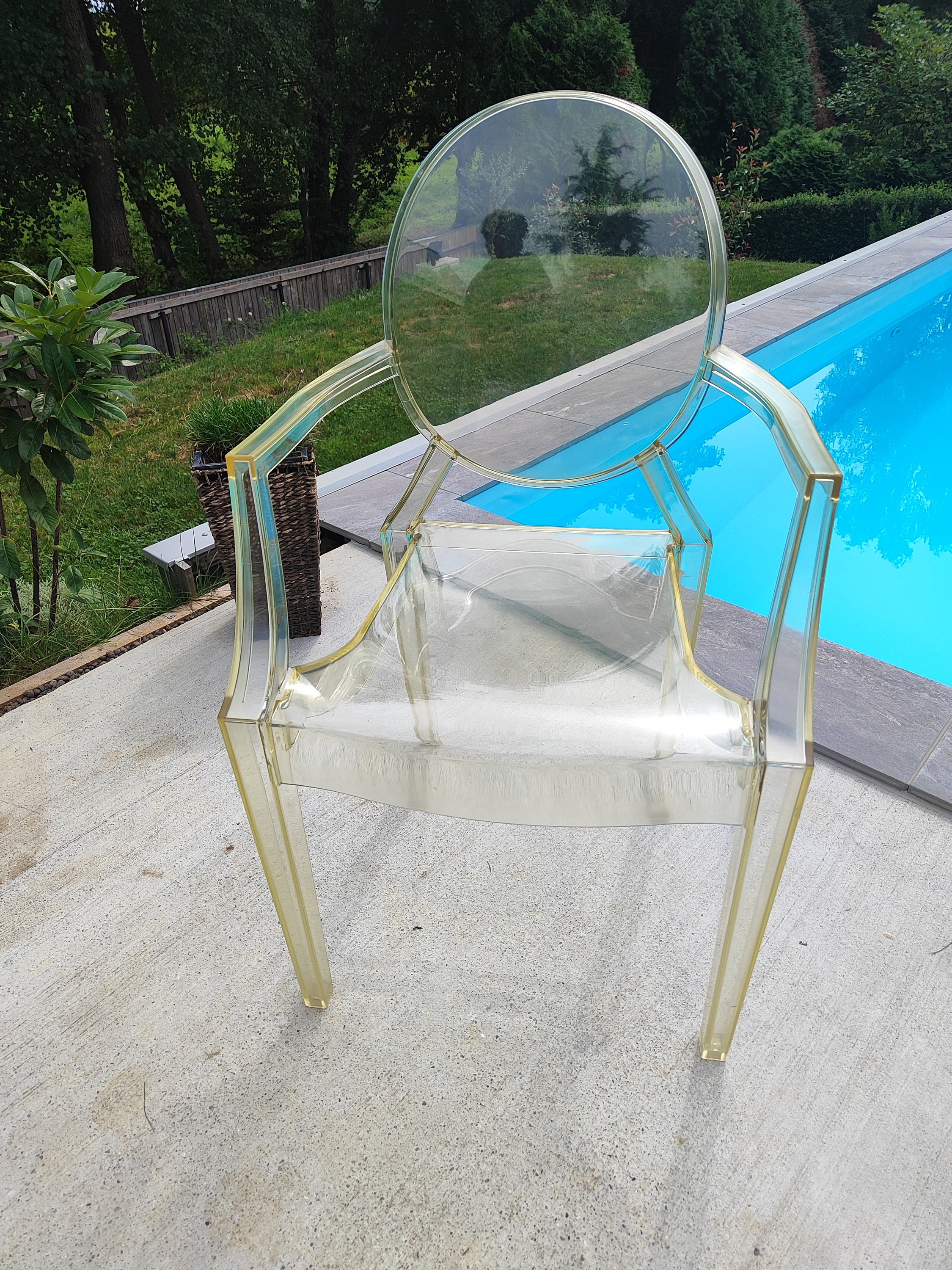Kartell Louis Ghost Chair/made in 2003/yellow Straw Color/1 of 6 Chairs Etsy New Zealand