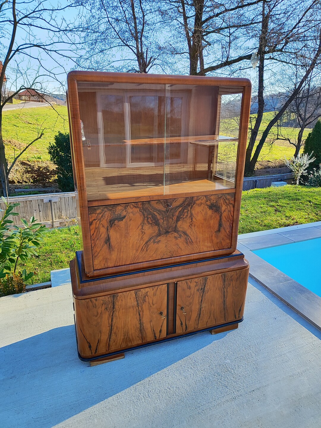 Art Deco Sideboard/antique Sideboard/art Deco Sideboard With Drawer/ Mini Bar Sideboard/ Art ...