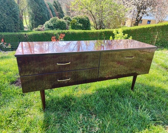 Vintage yugoslavian Meblo mid century Sideboard / Cabinet / TV stand / Drawers Sideboard / Credenza / Chest of Drawers / 1970s