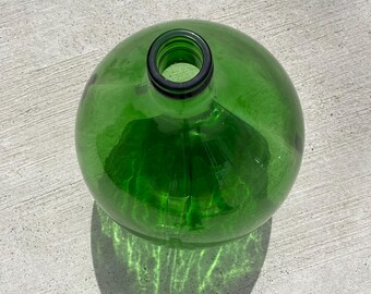 Set of Three Vintage Large Glass Wine Bottle/54l XXL Demijone
