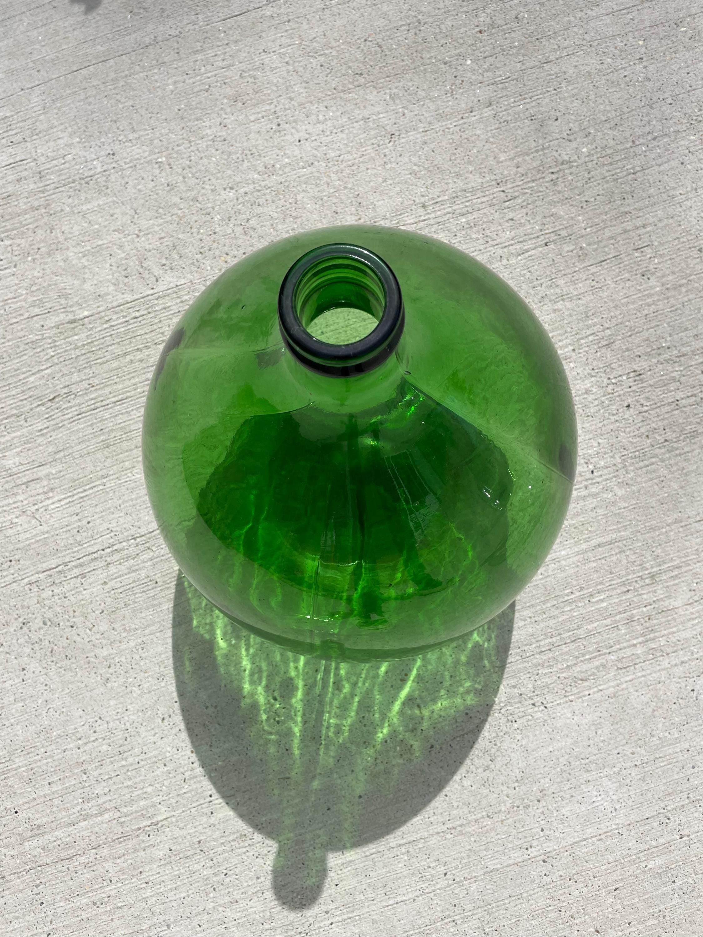 Set of Three Vintage Large Glass Wine Bottle/54l XXL Demijone