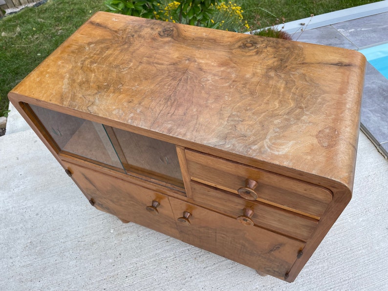 Vintage Sideboard / Cabinet Art Deco sideboard / 1950s / art deco furniture / antique furniture / vintage furniture / mid century sideboard image 4