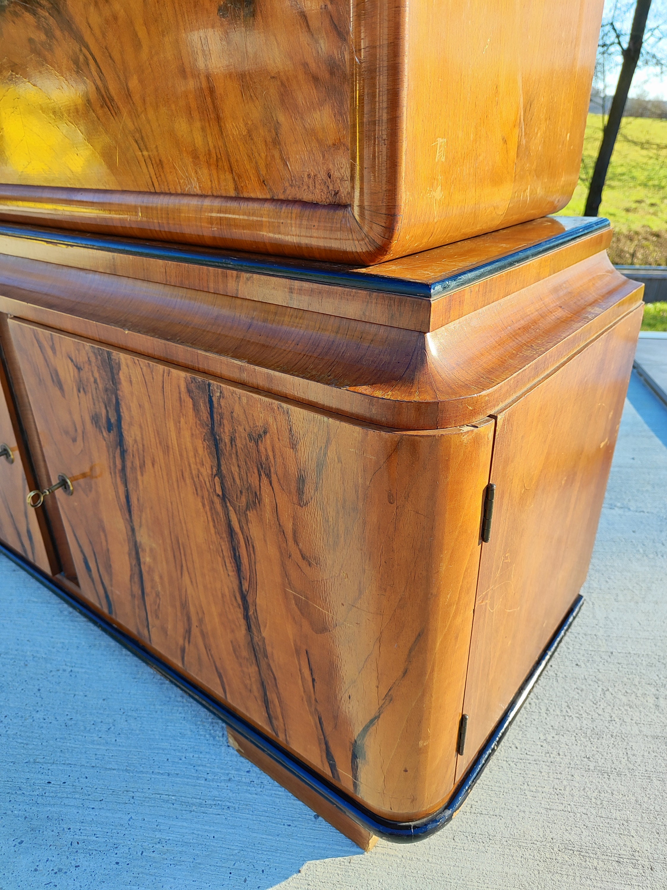 Art Deco Sideboard/antique Sideboard/art Deco Sideboard With Drawer/ Mini Bar Sideboard/ Art ...