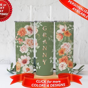 Granny Tumbler, Mothers Day Gift for Grandma, Grandma Tumbler, Grandma Gift, Great Grandma Gift, Personalized Tumbler, Tumbler with Straw