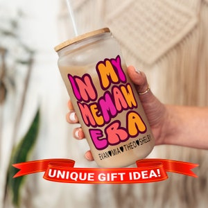 Memaw Glass Tumbler, Memaw Gift, Cool Grandma Gift, Memaw Tumbler, Memaw Mug, Iced Coffee Cup with Lid and Straw,Personalized Gift for Memaw