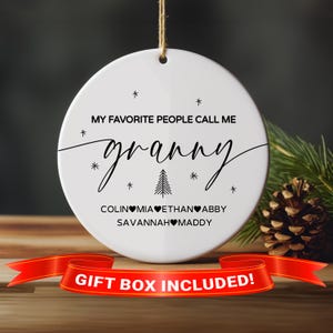 Granny Ornament, Granny Gifts, Granny Christmas Ornament from Grandkids, Personalized Gifts for Granny, Granny Christmas Gift