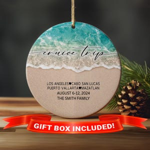 Cruise Ornament, Cruise Gift Exchange, Gifts for Cruise, Cruise Lover Gift, Cruise Keepsake, Cruise Memento, Cruise Christmas Gift