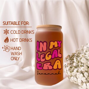 Iced Coffee Cup with Lid and Straw
