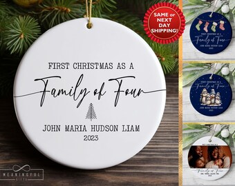 Long Distance Family Ornament, Long Distance Family Gift, Christmas Gift For Long Distance Family, Christmas Ornament For Extended Family