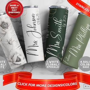Engagement Tumbler, Future Mrs Tumbler, Future Mrs Mug Personalized, Engagement Gift for Best Friend, For Sister, For Friend, Engagement Cup