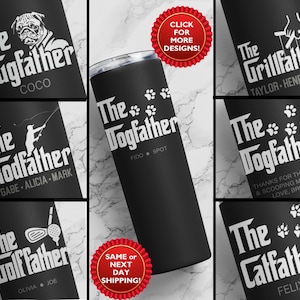 Custom Dad Tumbler, Dad Mug, Fathers Day Gift from Dog, Dog Dad Tumbler, Dog Dad Cup, Pug Owner Gift, Funny Fathers Day Gift from Daughter