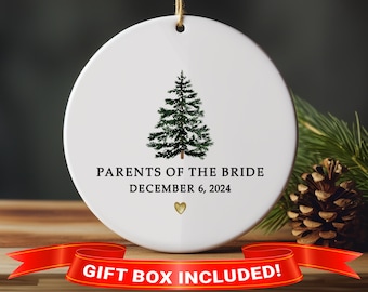 Adorno para los padres de la novia: regalo de boda personalizado e impreso