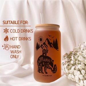 Iced Coffee Cup with Lid and Straw
