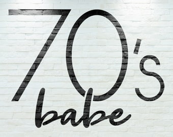 70's Babe SVG
