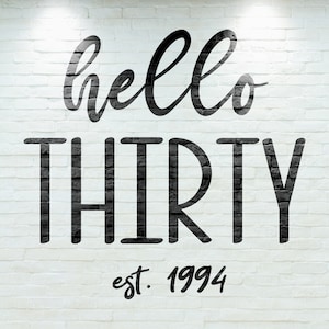 Hello Thirty Established 1994