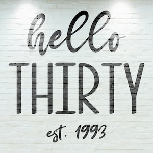 Hello Thirty Established 1993