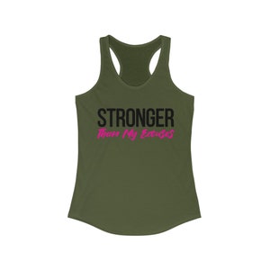 Strong Than My Excuses Women&#39;s Ideal Racerback Tank