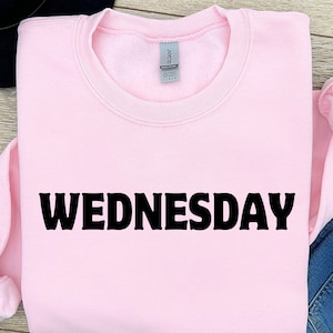 Wedsnesday Sweatshirt Wednesday Crewneck wednesday addams hoodie sweatshirt  Winter Sweatshirt Casual Sweatshirt nevermore sweatshirt Shirt