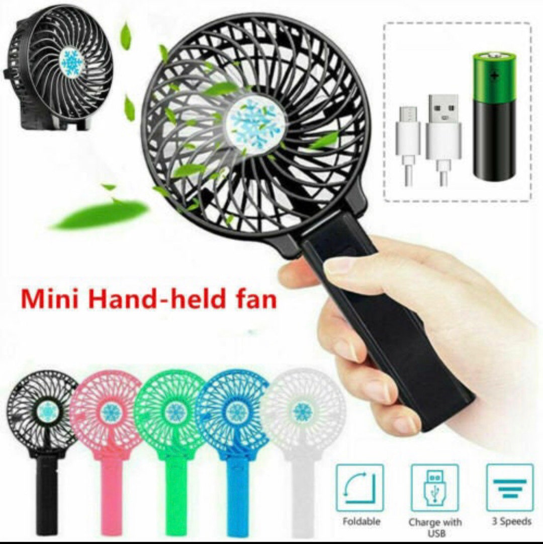 Handheld Electric USB Fans Mini Portable Foldable Outdoor Fan With