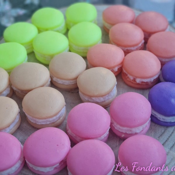 Fondant parfumé coffret macaron cire de coco