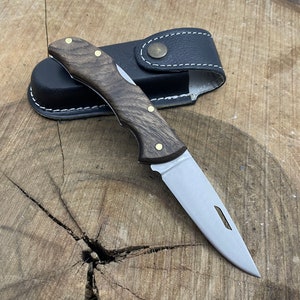 Handmade Folding Knive With Case Custom Pocket Knife Lock Back Survival Knife Tactical Knife Edc Knife Custom Gifts for Boyfried Razor Sharp image 7
