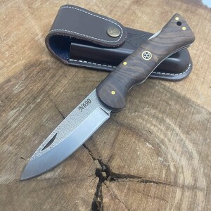 Handmade N690 Steel Custom Engraved Pocket Knife With Case Tactical Knives Personalized Folding Knife Groomsmen Gifts for Men Knives Men image 6