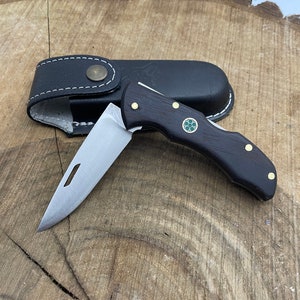 Handmade Folding Knive With Case Custom Pocket Knife Lock Back Survival Knife Tactical Knife Edc Knife Custom Gifts for Boyfried Razor Sharp wenge