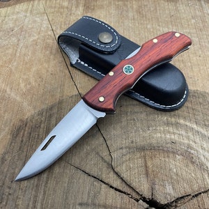 Handmade Folding Knive With Case Custom Pocket Knife Lock Back Survival Knife Tactical Knife Edc Knife Custom Gifts for Boyfried Razor Sharp padook