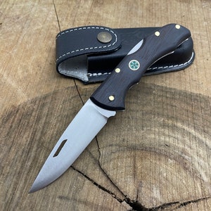 Handmade Folding Knive With Case Custom Pocket Knife Lock Back Survival Knife Tactical Knife Edc Knife Custom Gifts for Boyfried Razor Sharp image 2