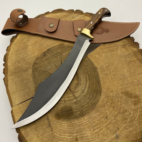 Handmade Full Tang Machete Knife Hunting Gfits for Men Birthday Gifts For Dady Jungle Knife Heavy Duty Knive Survival Knife Scimitar Knife