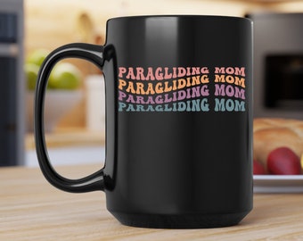 Paragliding Mom Mug, Paragliding Mom Canvas Tote Bag, Paragliding Mom Coffee and Tea Mug