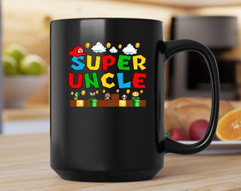 Super Uncle Mug, Super Uncle Canvas Tote Bag, Super Uncle Coffee and Tea Gift Mug, Super Uncle Gift Mug, Super Uncle Gift Bag, Super Uncle