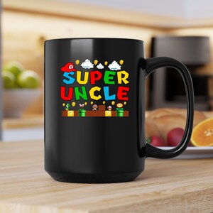 Mug super oncle : cadeau de joueur pour oncle