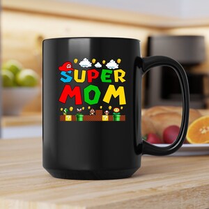 Super Mom Mug: Mario Style Coffee Gift