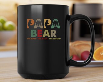 Papa Bear Coffee Mug, Father's Day Gift, Dad Birthday