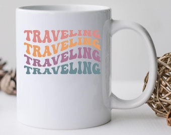 Traveling Mug, Traveling Canvas Tote Bag, Traveling Coffee and Tea Mug