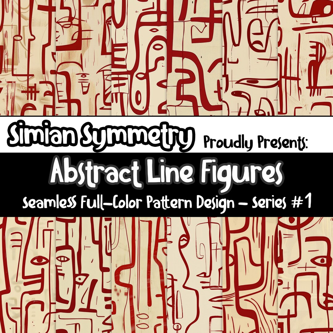 Abstract Line Figures Artistic Design | Modern Minimalist Decor ...