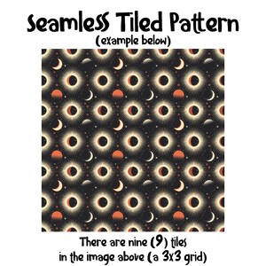 Abstract Solar Eclipse Inspired Digital Paper | Solar Eclipse Artwork ...