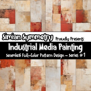 Industrial Media Painting Digital Art | Instant Download | Seamless Patterns | Seamless Abstract Pattern | Abstract Art Painting Pattern