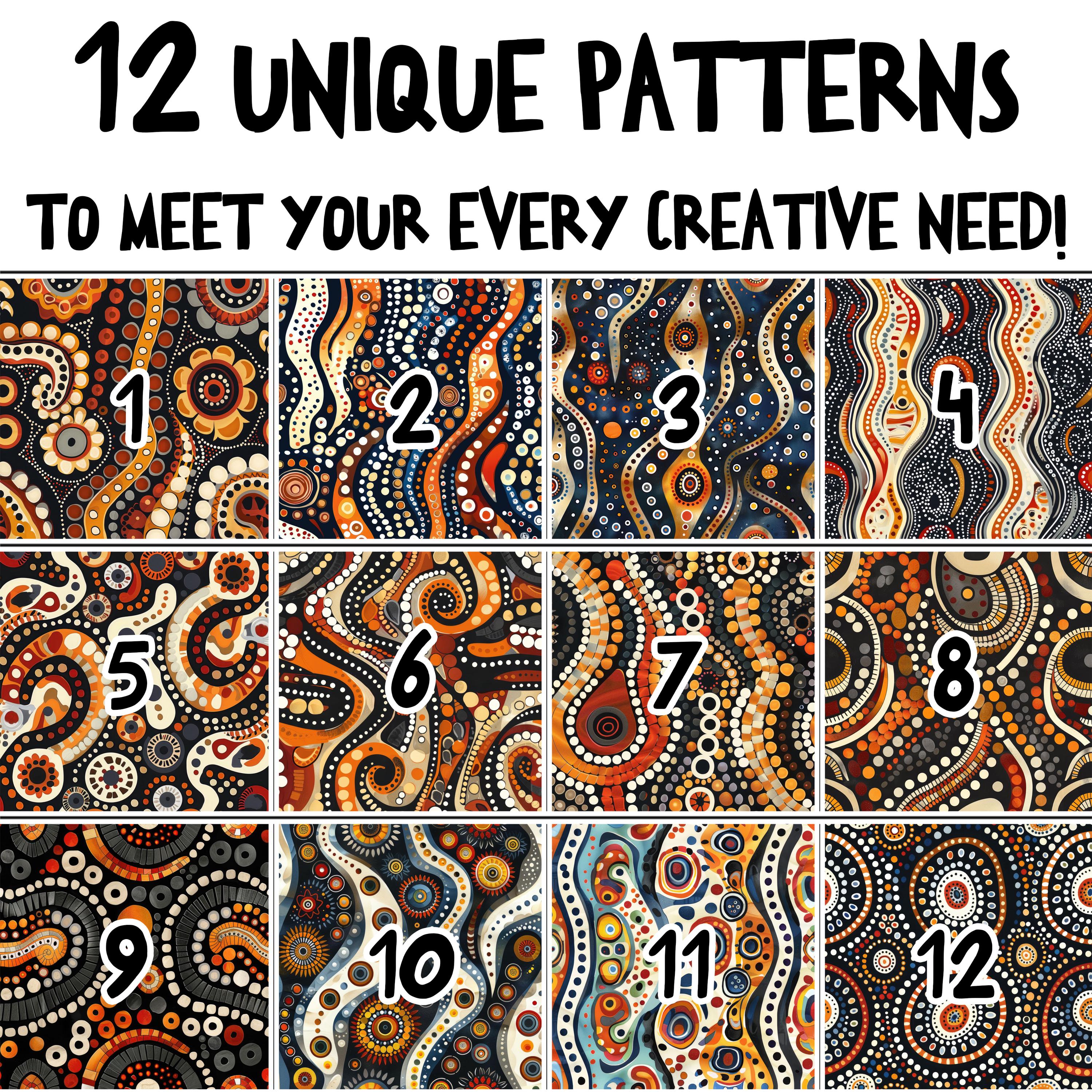 Aboriginal Inspired Designs | Instant Download | Seamless Patterns ...