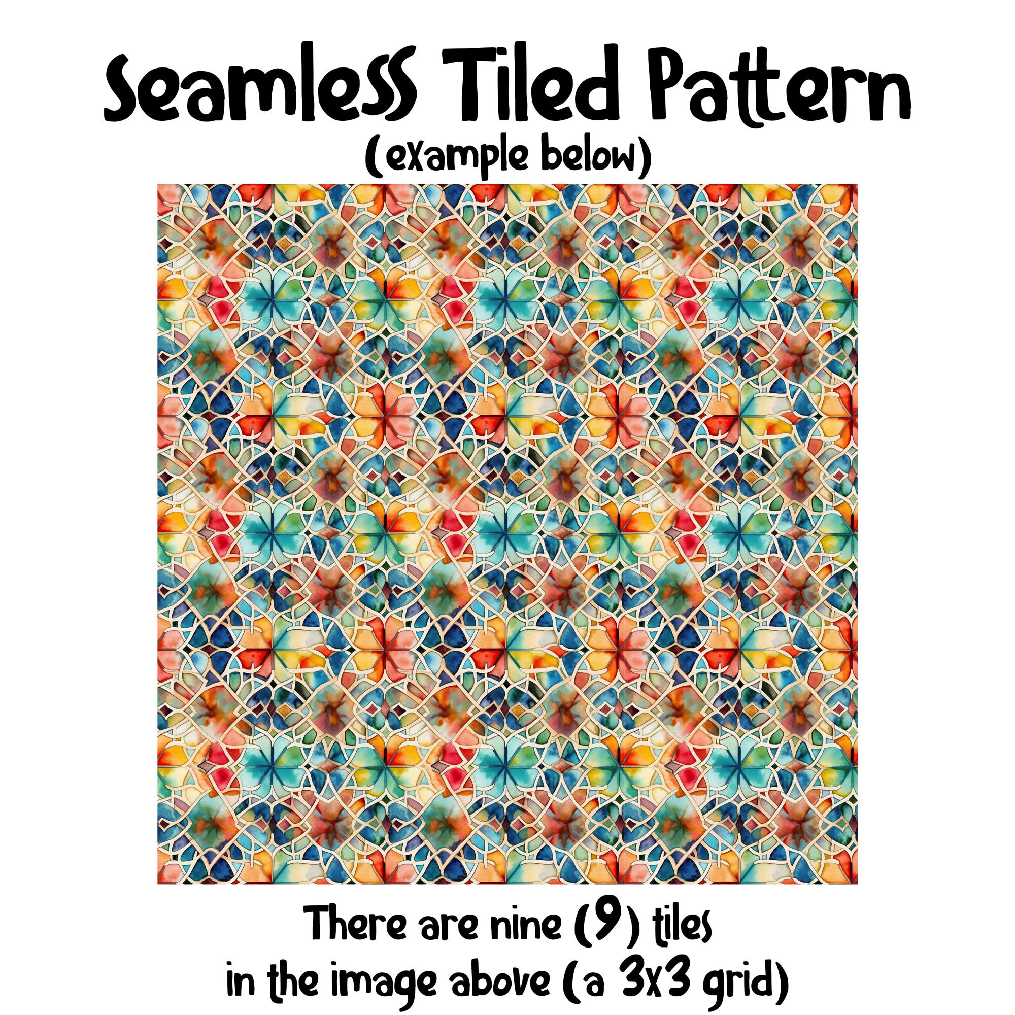 DIGITAL PAPER Moroccan Designs Series 2 | Seamless Designs | Twelve ...
