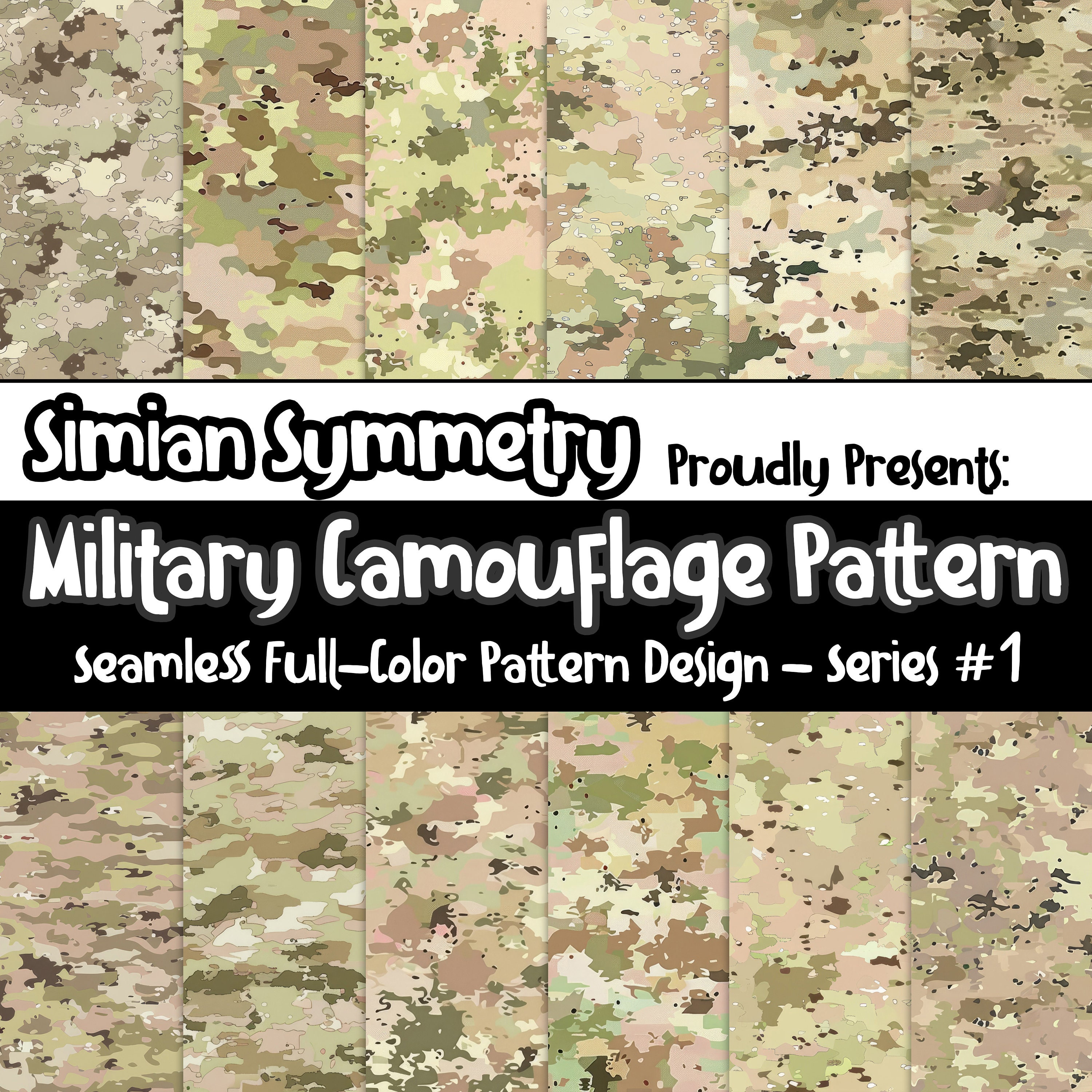 Army Combat Camo Digital Paper | Instant Download | Seamless Patterns ...