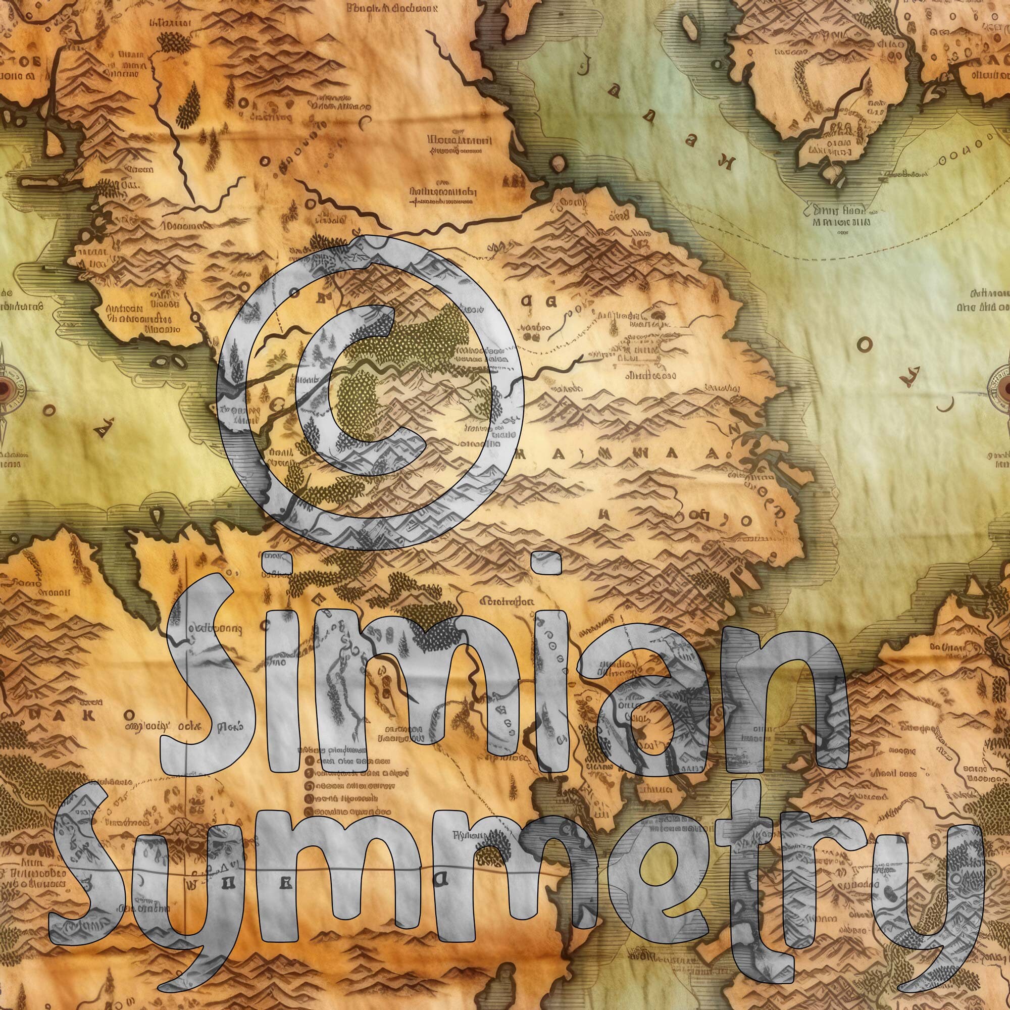 DIGITAL PAPER Aged Oldworld Fantasy Maps Series 1 Seamless - Etsy