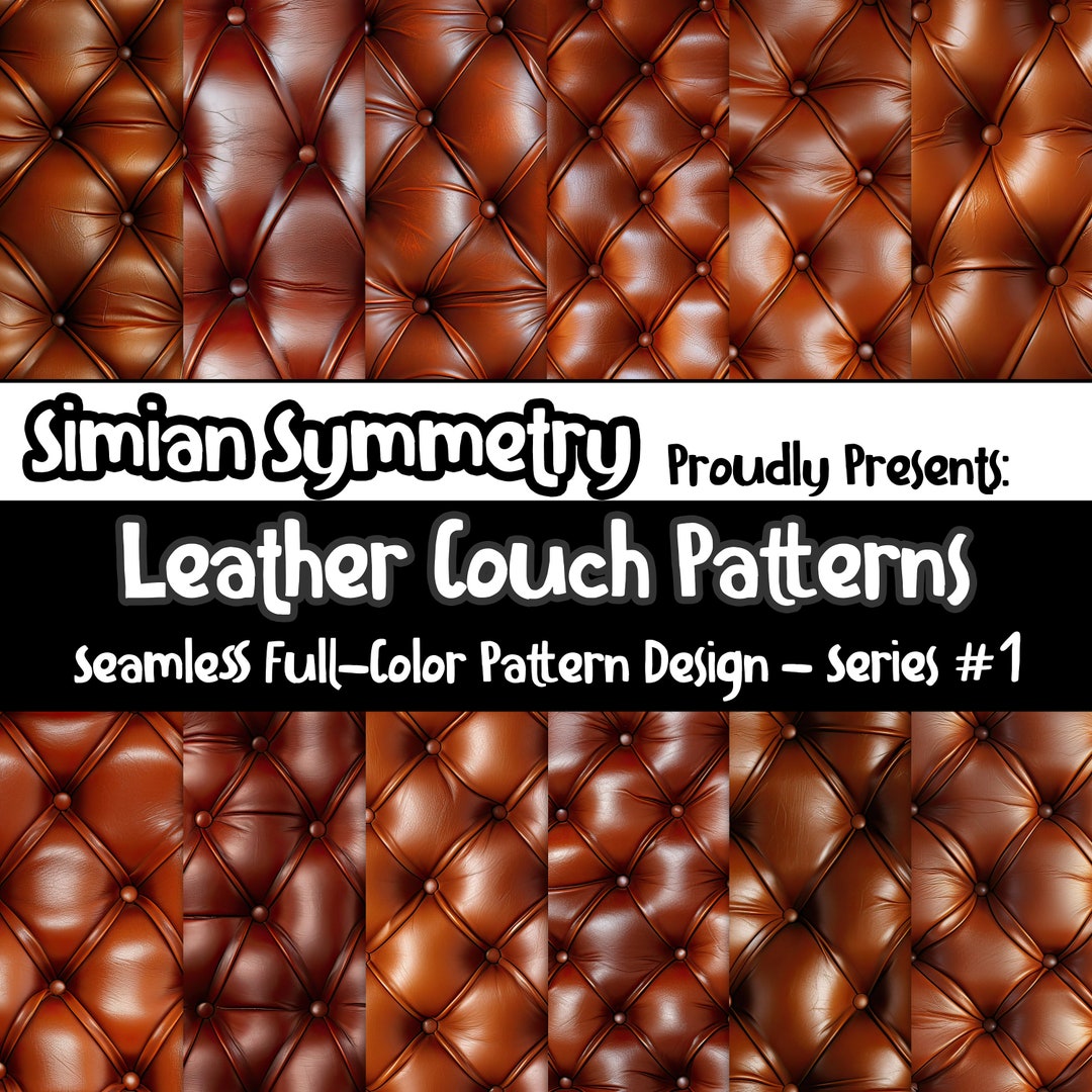 Leather Couch Patterns Instant Download Seamless Patterns Etsy
