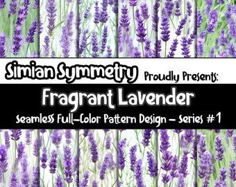 PAPEL DIGITAL Fragante Lavender Series 1 / Diseños sin costuras / Doce patrones coloridos / Patrones de mosaico / Descarga instantánea