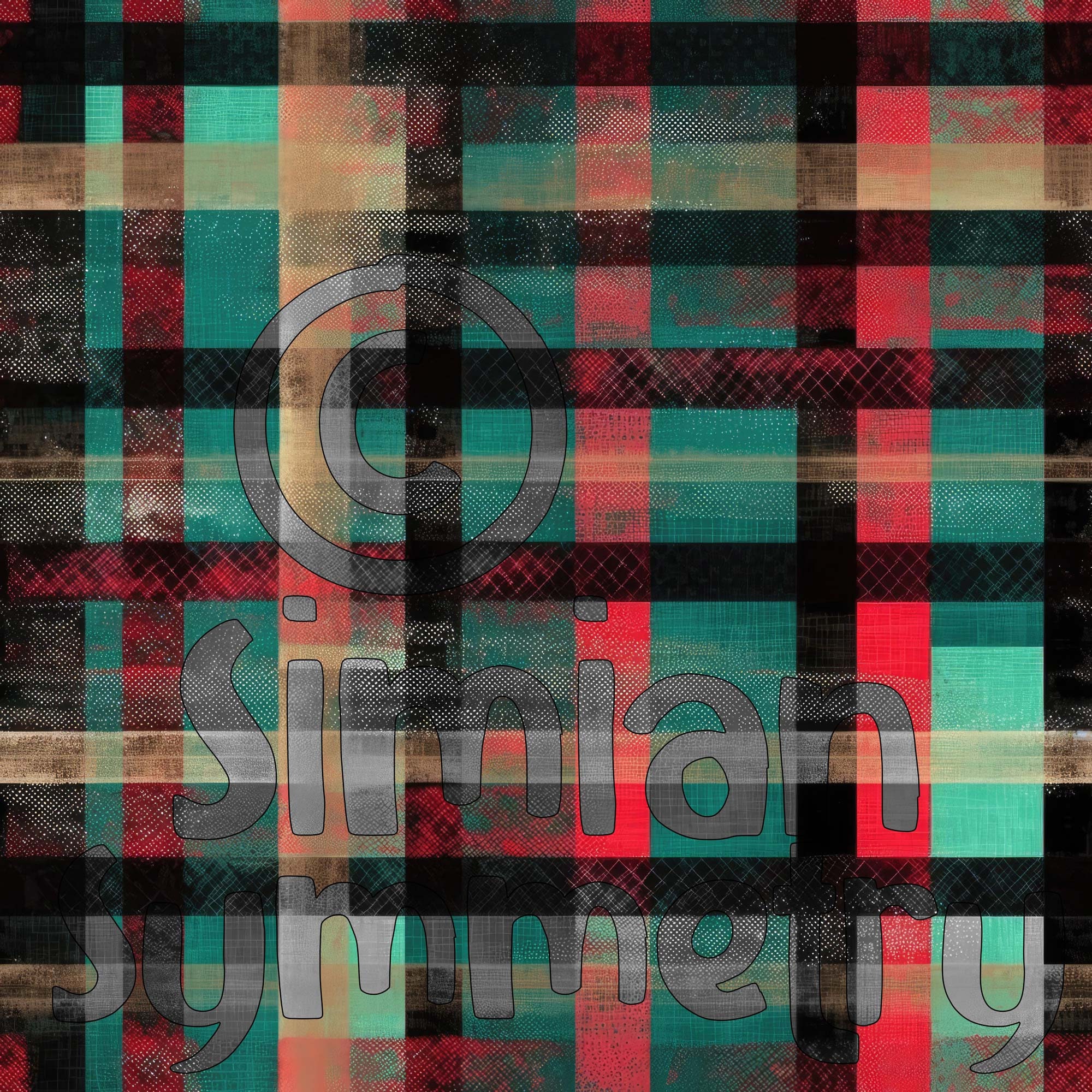 DIGITAL PAPER Edgy Urban Plaid Series 1 | Seamless Designs | Twelve ...