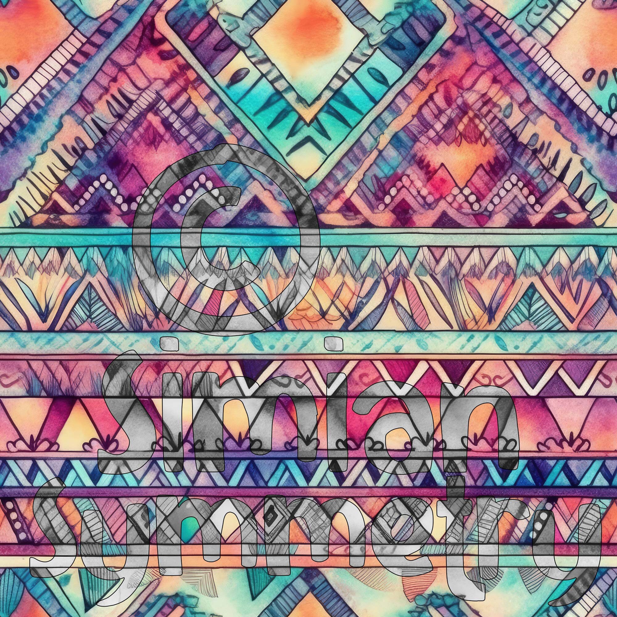 Aztec Digital Paper Aztec Seamless Designs Colorful Aztec Patterns ...