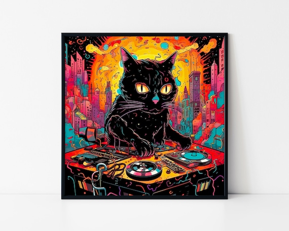 Trippy Psychedelic Vibes Mushroom Kittens Pop Art Cat Shirt Trippy Psychedelic Vibes Mushroom Kittens Pop Art Cat Shirt