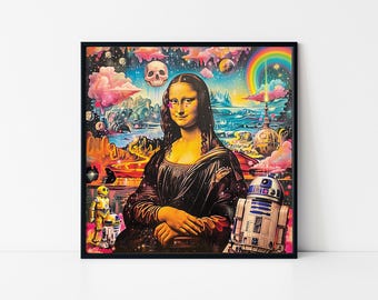 Melty Lisa - 12x16 Inch Art Print by Morgan Mandala, Randal
